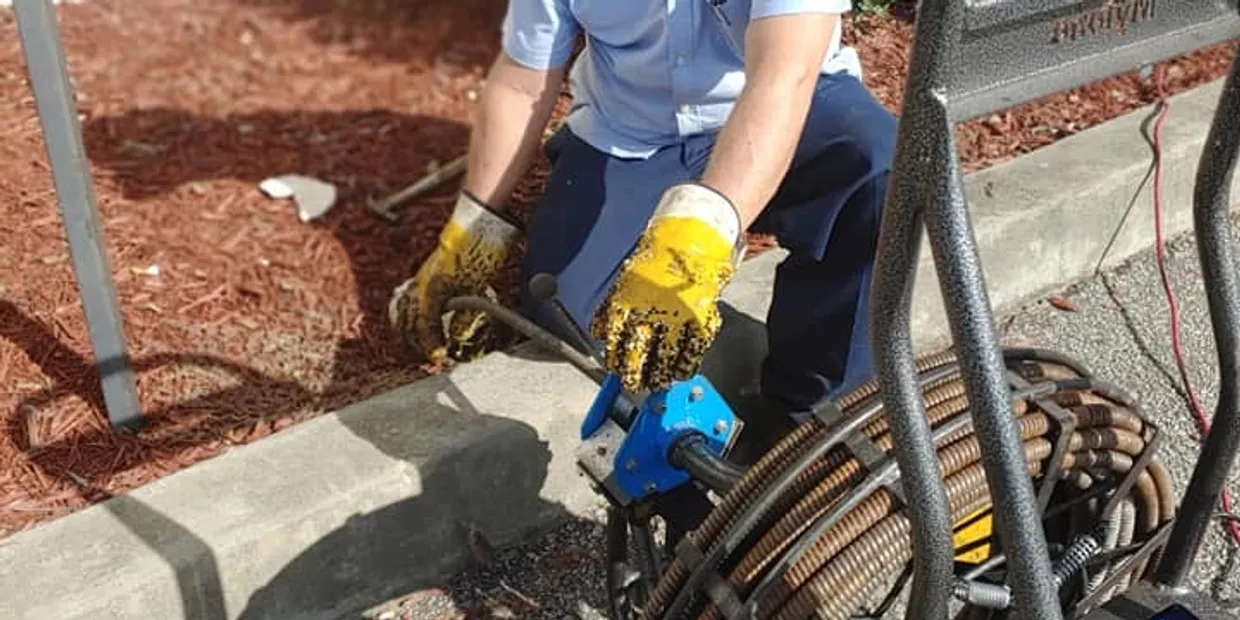 Sewer Daddy van with drain cleaning equipment ready.
