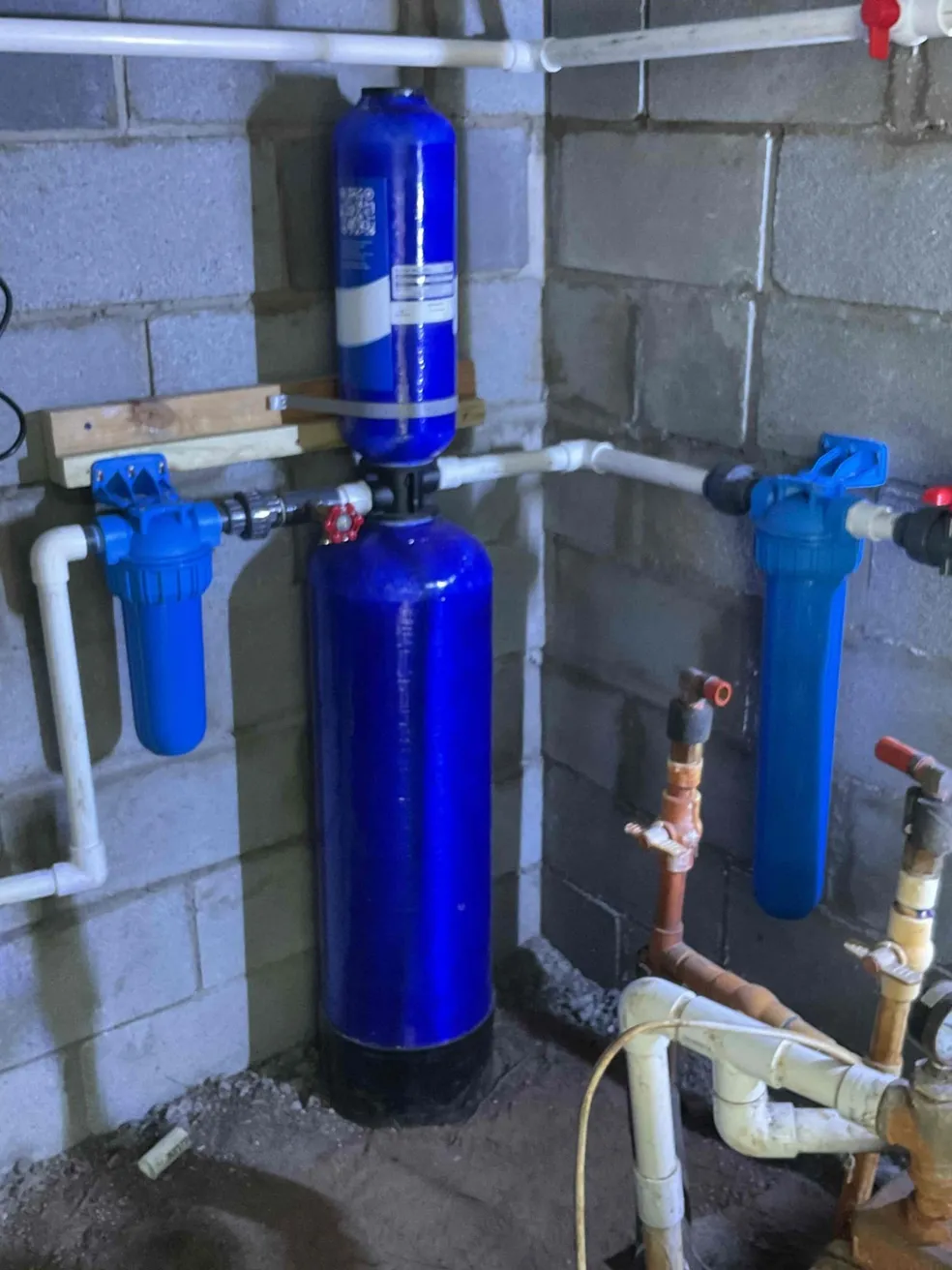 A HALO 5 whole-house water filtration system professionally installed.